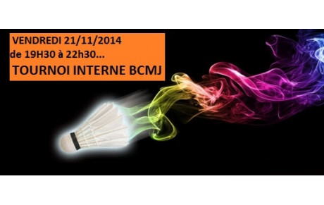 TOURNOI INTERNE vendredi 21/11/2014